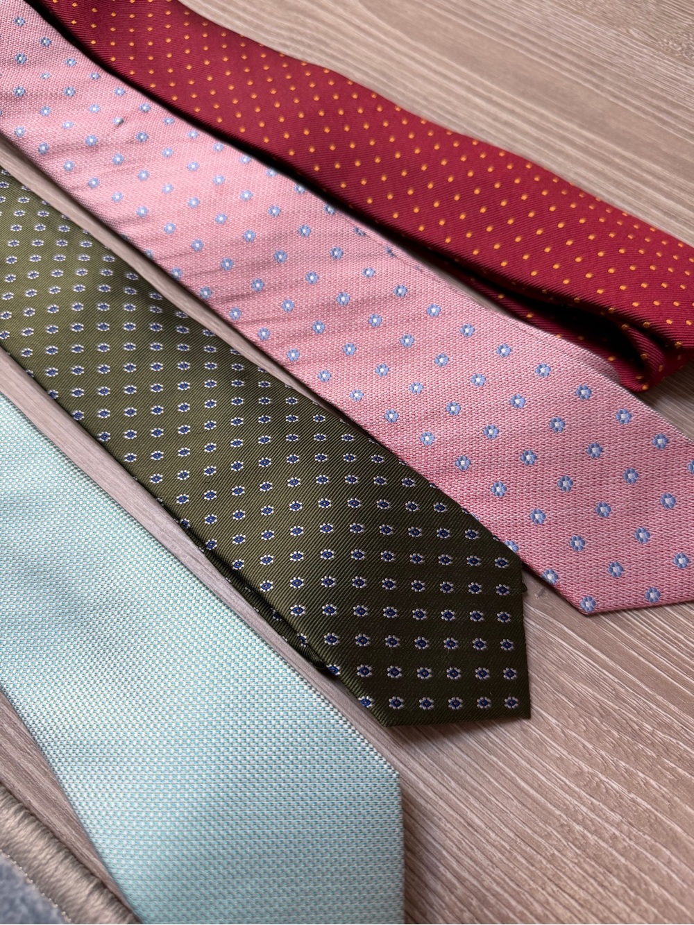 J. Crew Factory Silk Tie Lot of 4 formal office dressy suiting preppy pattern